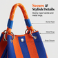 👜✨ 50% RABATT NU! Stickad hinkväska – eleganta ränder, rymlig & perfekt för semestern 🌊👒