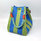 👜✨ 50% RABATT NU! Stickad hinkväska – eleganta ränder, rymlig & perfekt för semestern 🌊👒