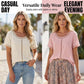 🌼 50% RABATT NU! 🌿 Dam Casual Bohemisk Urklippt Topp – Andningsbar & Lätt ✨