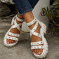 Edgy Studded Platform Roman Sandals