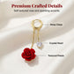 💎Exklusiva smycken🥀 50% RABATT! 💕 Franska vintage ros-örhängen – Dinglande design med antik silverfinish – Perfekta för romantiska middagar, bröllop eller alla hjärtans dag – tidlös elegans med romantisk touch ✨🌹