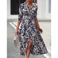 👗 LIMITED-TIME 50% OFF! ✨ Multi-Color Printed Shirt Dress – Waist Belt, Slit Hem, All-Day Comfort 🌸
