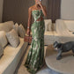 Women's Sexy Printed Cut-Out Dress