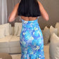 Women's Sexy Printed Cut-Out Dress