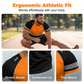 ⏳🔥TIDSBEGRÄNSAT 50% RABATT! 🎉Herr Fluorescerande Färgblock Atletisk Skjorta Utomhus Säkerhets-T-shirt
