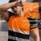 ⏳🔥TIDSBEGRÄNSAT 50% RABATT! 🎉Herr Fluorescerande Färgblock Atletisk Skjorta Utomhus Säkerhets-T-shirt