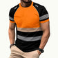 ⏳🔥TIDSBEGRÄNSAT 50% RABATT! 🎉Herr Fluorescerande Färgblock Atletisk Skjorta Utomhus Säkerhets-T-shirt