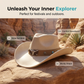 📢📢50% OFF !! ⏰Authentic Premium Suede Cowboy Hat | Vintage Bull Skull Band & Adjustable Wind Rope | Wide Brim Western Sun Hat for Men & Women