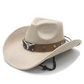 📢📢50% OFF !! ⏰Authentic Premium Suede Cowboy Hat | Vintage Bull Skull Band & Adjustable Wind Rope | Wide Brim Western Sun Hat for Men & Women