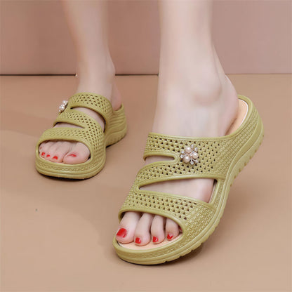 📢📢50% RABATT!! ⏰Dammsandaler med mjuk sula och slip-on-design