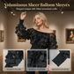 👗 50% RABATT! ✨ Off-shoulder figurnära topp – 3D blomapplikationer & smockad midja – Ballongärmar, romantisk & feminin – perfekt för fest eller sommarbrunch 🌸🌿