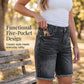 🩳 50% RABATT NU! 🎸 Dam Casual Fransade Denimshorts – Hög Midja & Slitna Detaljer – Perfekt för Bohemisk Sommarstil – Enkla att Matcha 🌸