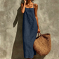 🌈Women's Casual Solid Color Slip Dress