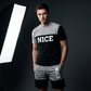 ⏳Begränsad tid – 55% RABATT⏰Herr Färgblock T-shirt och Shorts Set