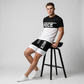 ⏳Begränsad tid – 55% RABATT⏰Herr Färgblock T-shirt och Shorts Set