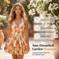 👗🌸 LIMITED-TIME 50% OFF! Women’s Halter Tie-Neck Printed Mini Dress – Lace-Up Front, Smocked Back & Tiered Ruffle Skirt ✨