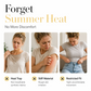 Dam Sommar Citron Grafisk T-shirt och Randiga Shorts Set