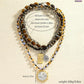 ⏳🔥LIMITED-TIME 50% OFF! ⏰Retro Multi-Layer Beaded Necklace – Stacked Look, Earth Tones & Metallic Accents – Adjustable Lobster Clasp ✨