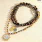 ⏳🔥LIMITED-TIME 50% OFF! ⏰Retro Multi-Layer Beaded Necklace – Stacked Look, Earth Tones & Metallic Accents – Adjustable Lobster Clasp ✨