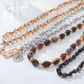 ⏳🔥LIMITED-TIME 50% OFF! ⏰Retro Multi-Layer Beaded Necklace – Stacked Look, Earth Tones & Metallic Accents – Adjustable Lobster Clasp ✨