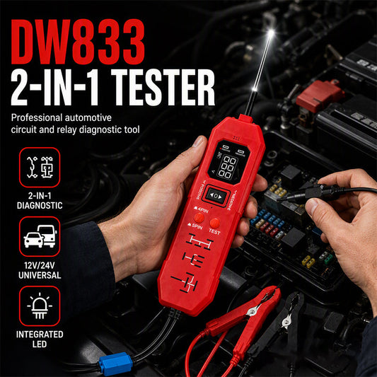⏳🔥LIMITED-TIME 50% OFF! ⏰2-in-1 Automotive Circuit & Relay Tester – Digital Display ✨