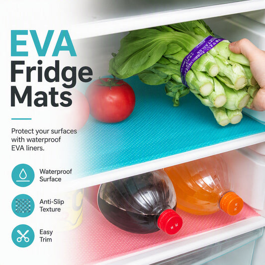 ⏳🔥LIMITED-TIME 50% OFF! ⏰🧢 Cut-to-Size Fridge Liners, Washable & Non-Slip. UK Stock