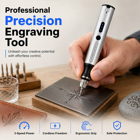 ⏳🔥LIMITED-TIME 50% OFF! ⏰🖊️ Mini Cordless Electric Engraving Pen – Portable Precision Engraving Tool