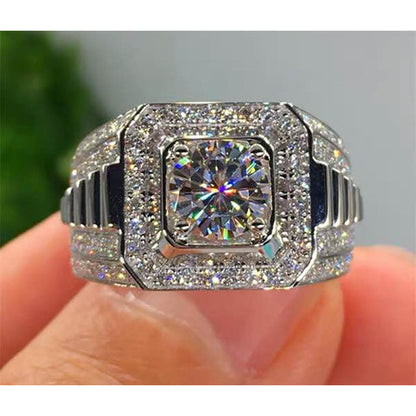 ⏳🔥LIMITED-TIME 50% OFF! ⏰Elegant Sparkly Square Halo Ring