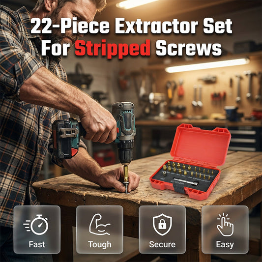 ⏳🔥LIMITED-TIME 50% OFF! ⏰High-Speed Steel Bolt & Screw Remover Kit