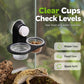 🦎 Double Reptile Feeding Ledge with Bowls – Secure Suction Hold & Removable Cups