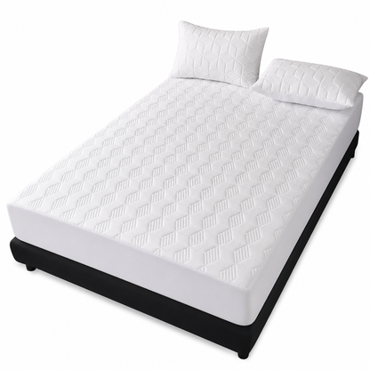 💥2026 Hot Sale🛏️Waterproof Fitted Sheet – Solid Color Machine Washable Mattress Protector Cover, Soft Breathable Bed Cover for Bedroom, Guest Room & Dorm ✨