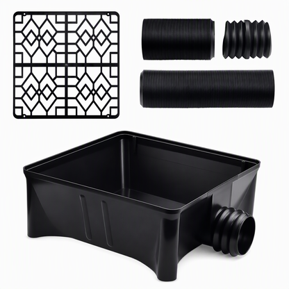 ⏳Time-Limited Special⏰Flexible Gutter Downspout Extension Pipe Set Plastic Rainwater Drain Hose for Roof Eaves and Exterior Walls