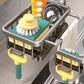 ⏳Time-Limited Special⏰Faucet Sponge Holder Rack – space aluminum, rustproof, fast-drying, no tools. Organize sink & bathroom instantly! 🛡️✅