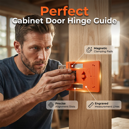 📢📢40% OFF !! ⏰Cabinet Door Hinge Drilling Guide & Mounting Tool