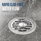 Brushed Stainless Steel Round Floor Drain with Deodorizing Core for Bathroom and Washing Machine