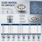 Brushed Stainless Steel Round Floor Drain with Deodorizing Core for Bathroom and Washing Machine