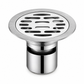 Brushed Stainless Steel Round Floor Drain with Deodorizing Core for Bathroom and Washing Machine