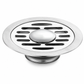 Brushed Stainless Steel Round Floor Drain with Deodorizing Core for Bathroom and Washing Machine