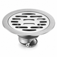 Brushed Stainless Steel Round Floor Drain with Deodorizing Core for Bathroom and Washing Machine