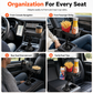 ⏳Time-Limited Special⏰3 in 1 Multifunctional Car Cup Holder Phone Mount with Tray and Storage Organizer🚗📱🥤🍔