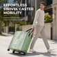 Large Capacity Waterproof Foldable Moving Bag with Wheels Heavy Duty Rolling Storage Tote for College Dorm and Household Organization