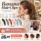 📢📢40% OFF !! ⏰50K+ SOLD! Banana Hair Clips ! Non-slip, easy open & 6 colors. Elegant ponytails – grab yours! ✅